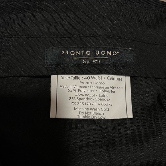Men’s Pronto Uomo Trousers Wool size 40w - Picture 7 of 7